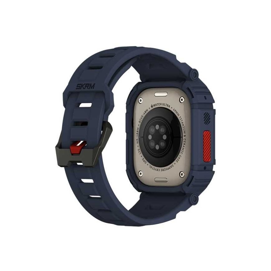 Skinarma bracelet+case Mecha 2in1 Apple Watch 49mm blue – 3