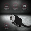 Axagon RVH-VGN videokaapeli-adapteri 0,15 m HDMI-tyyppi A (vakio) VGA (D-Sub) musta Axagon RVH-VGN videokaapeli-adapteri 0,15 m HDMI-tyyppi A (vakio) VGA (D-Sub) musta