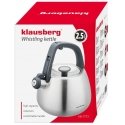 Virdulys STALOWY NA GAZ 2.5L INDUKCJA KLAUSBERG KB-7773 Sidabrinis SATYNOWY