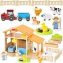 Viga Toys VIGA Wooden Farmhouse With Garden And Tractor 21 pcs Viga Toys VIGA Wooden Farmhouse With Garden And Tractor 21 pcs