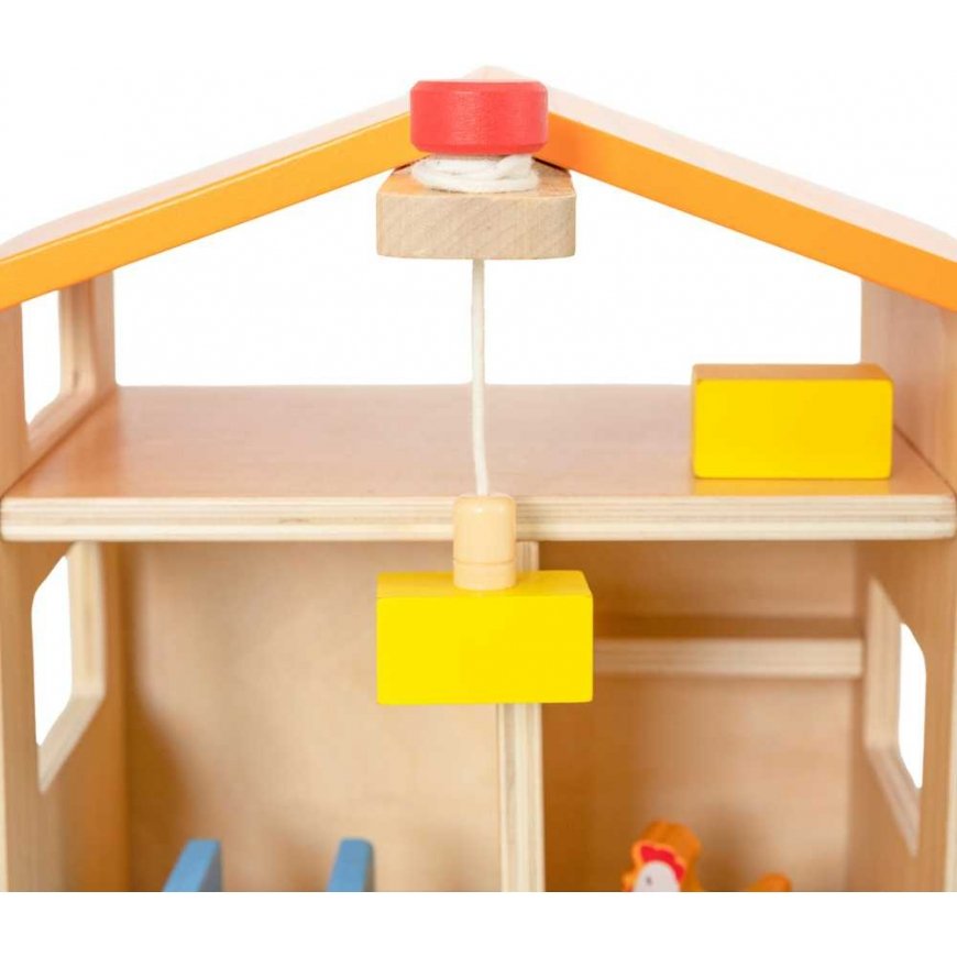 Viga Toys VIGA Puinen Maalaistalo Puutarhalla Ja Traktorilla 21 kpl – 5