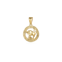 JVD Gold Plated Bull Pendant SVLP0713XH2GOBY JVD Gold Plated Bull Pendant SVLP0713XH2GOBY
