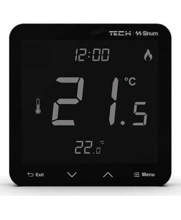 Tech Sterowniki Laidinis kambario termostatas sinum juoda R-S3 Tech Controllers