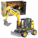 Metal wheeled excavator-bulldozer Huina 1:50
