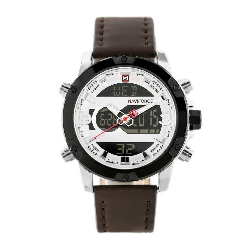 NAVIFORCE MEN'S WATCH - NF9097 (zn043a) - brown/silver