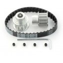 Drilled Oem Timing Belt 10x180mm + sprocket 12T - 8mm - 2pcs, Drilled Oem Timing Belt 10x180mm + sprocket 12T - 8mm - 2pcs,