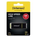 Intenso High Speed Line USB flash drive 64 GB USB Type-A 3.2 Gen 1 (3.1 Gen 1) Black, Yellow