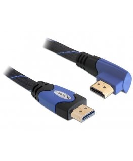 DeLOCK 2m High Speed HDMI 1.4 HDMI kabelis HDMI Type A (Standard) Melns, Zils