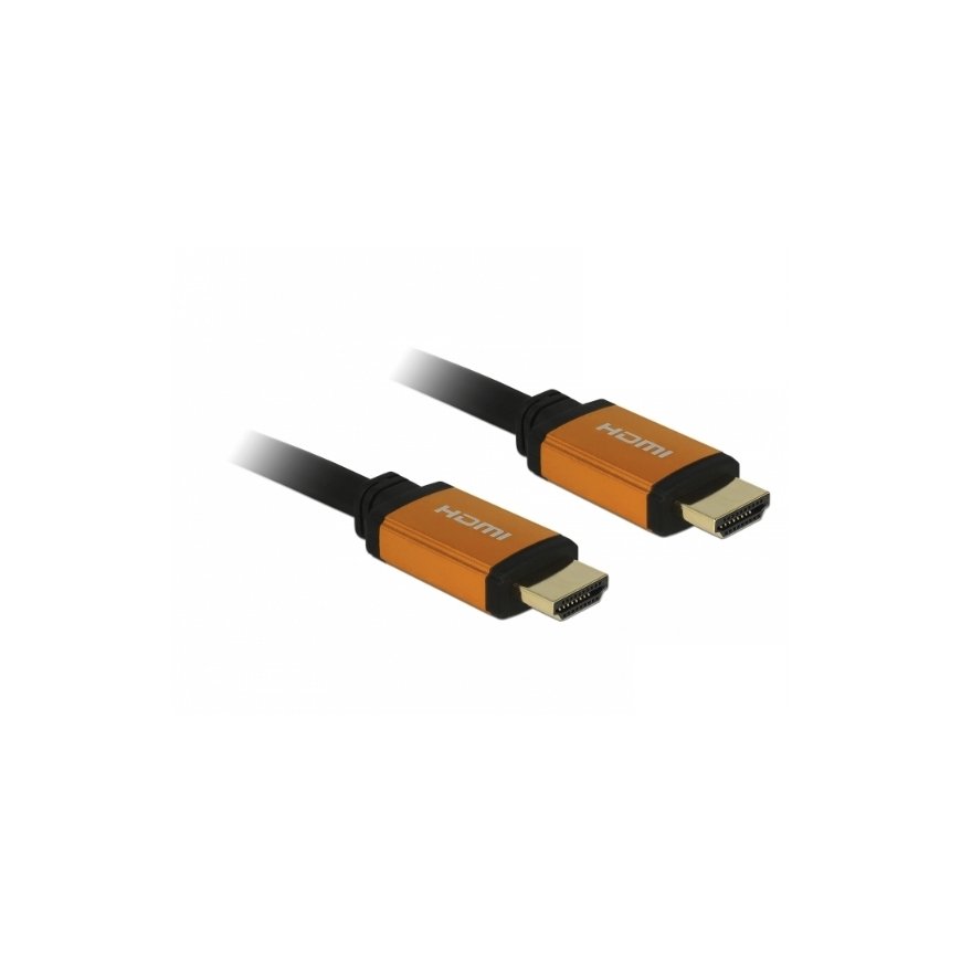 DeLOCK 85727 HDMI-kaabel 1 m HDMI tüüp A (Standard) Must, Kuld