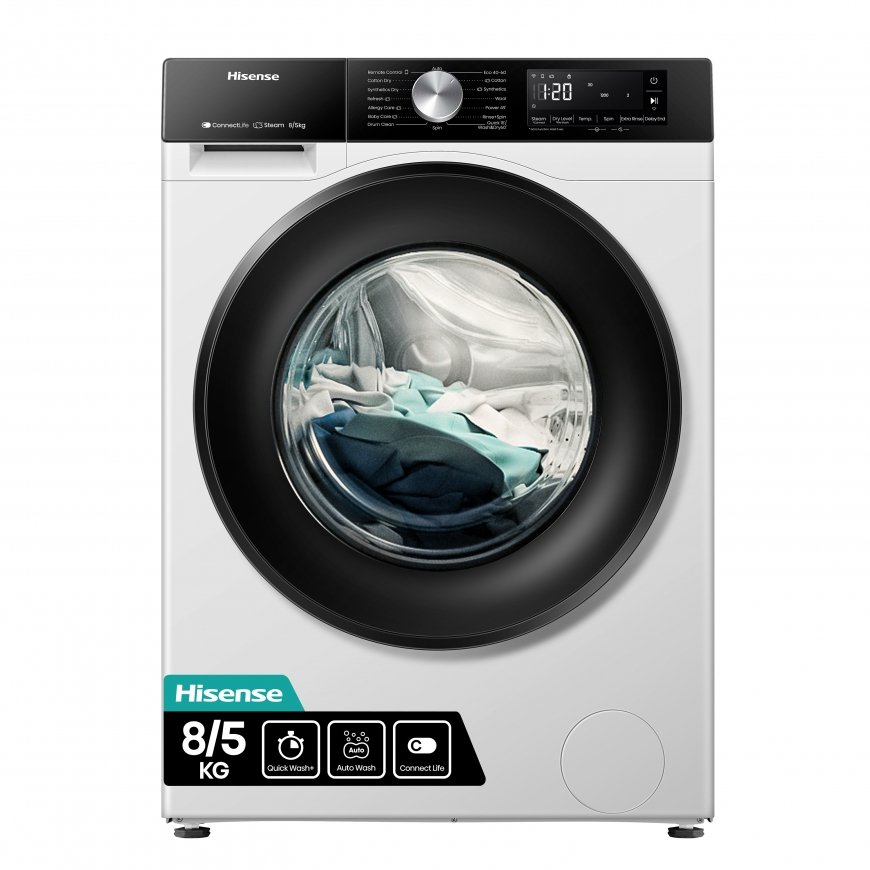 Hisense WD3S8043BW3 veļas žāvētājs Brīvi novietots