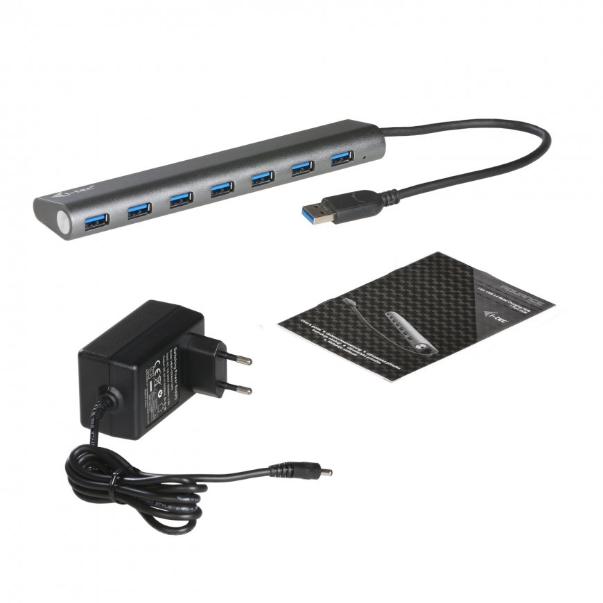 i-tec Metal U3HUB778 keskitin USB 3.2 Gen 1 (3.1 Gen 1) Type-A 5000 Mbit/s Hopea – 4