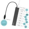 i-tec Metal U3HUB778 jaotur USB 3.2 Gen 1 (3.1 Gen 1) Type-A 5000 Mbit/s Hõbe i-tec Metal U3HUB778 jaotur USB 3.2 Gen 1 (3.1 Gen 1) Type-A 5000 Mbit/s Hõbe