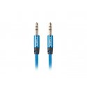 Lanberg CA-MJMJ-10CU-0010-BL audio kabelis 1 m 3.5mm Zils