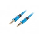 Lanberg CA-MJMJ-10CU-0010-BL audiokaabel 1 m 3.5mm Sinine Lanberg CA-MJMJ-10CU-0010-BL audiokaabel 1 m 3.5mm Sinine