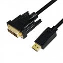LogiLink CV0132 video cable adapter 3 m DisplayPort DVI Black LogiLink CV0132 video cable adapter 3 m DisplayPort DVI Black