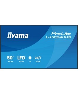 iiyama LH7564UHS-B1AG infonäyttö Digitaalinen litteä infotaulu 190,5 cm (75") Wi-Fi 500 cd/m² 4K Ult