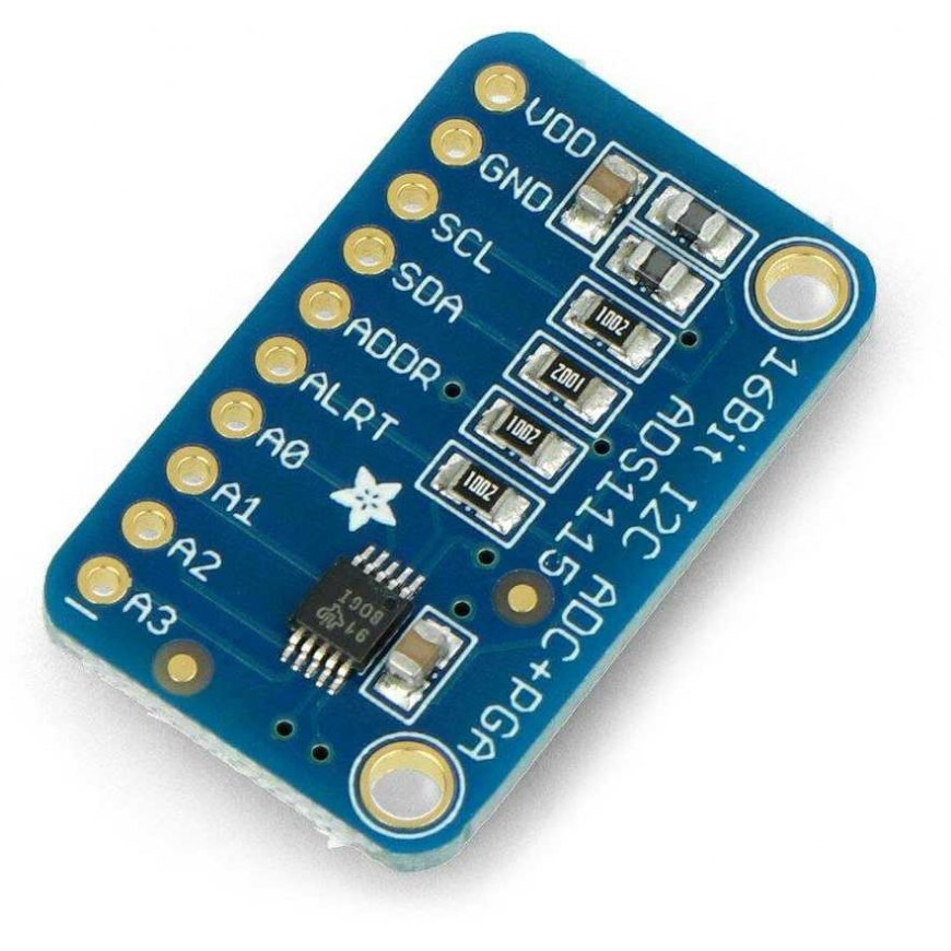 ADS1115 16-bit ADC, 4 channels with programmable amplifier, STEMMA QT/Qwiic- Adafruit 1085