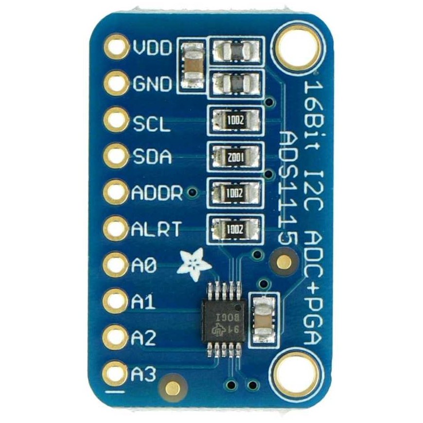 ADS1115 16-bit ADC, 4 channels with programmable amplifier, STEMMA QT/Qwiic- Adafruit 1085 – 2