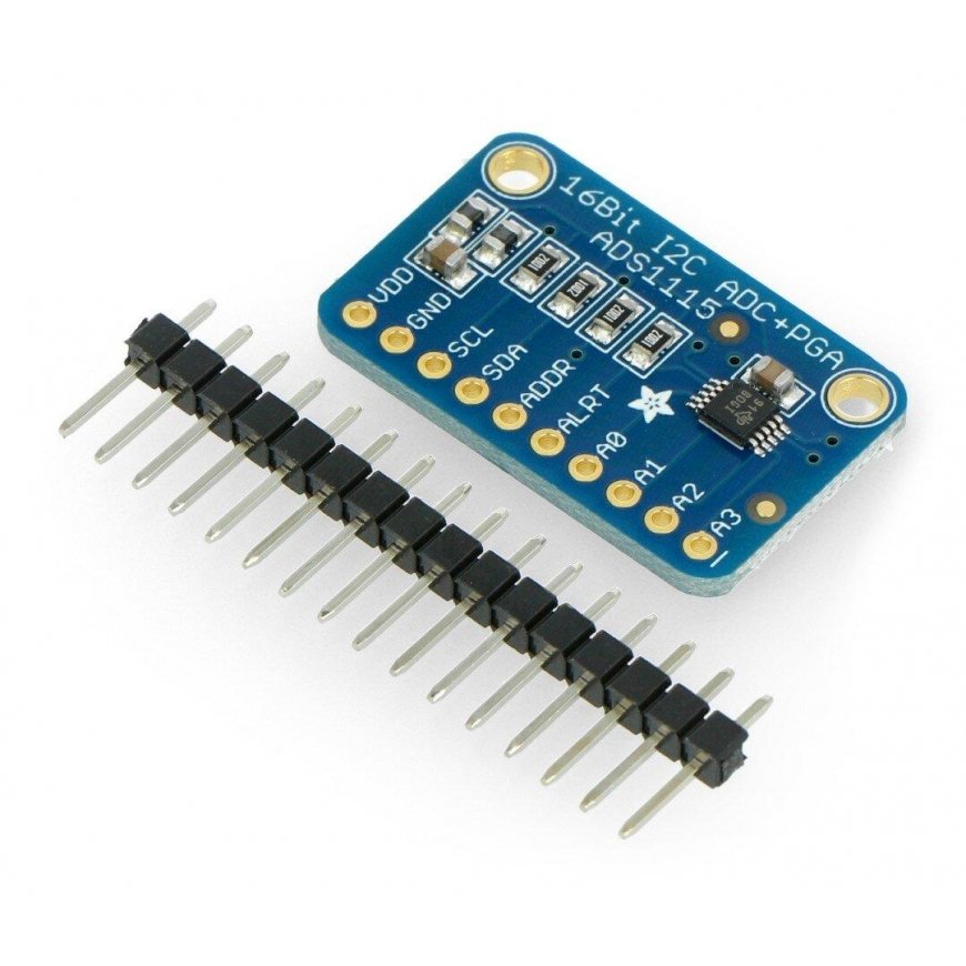 ADS1115 16-bit ADC, 4 channels with programmable amplifier, STEMMA QT/Qwiic- Adafruit 1085 – 4