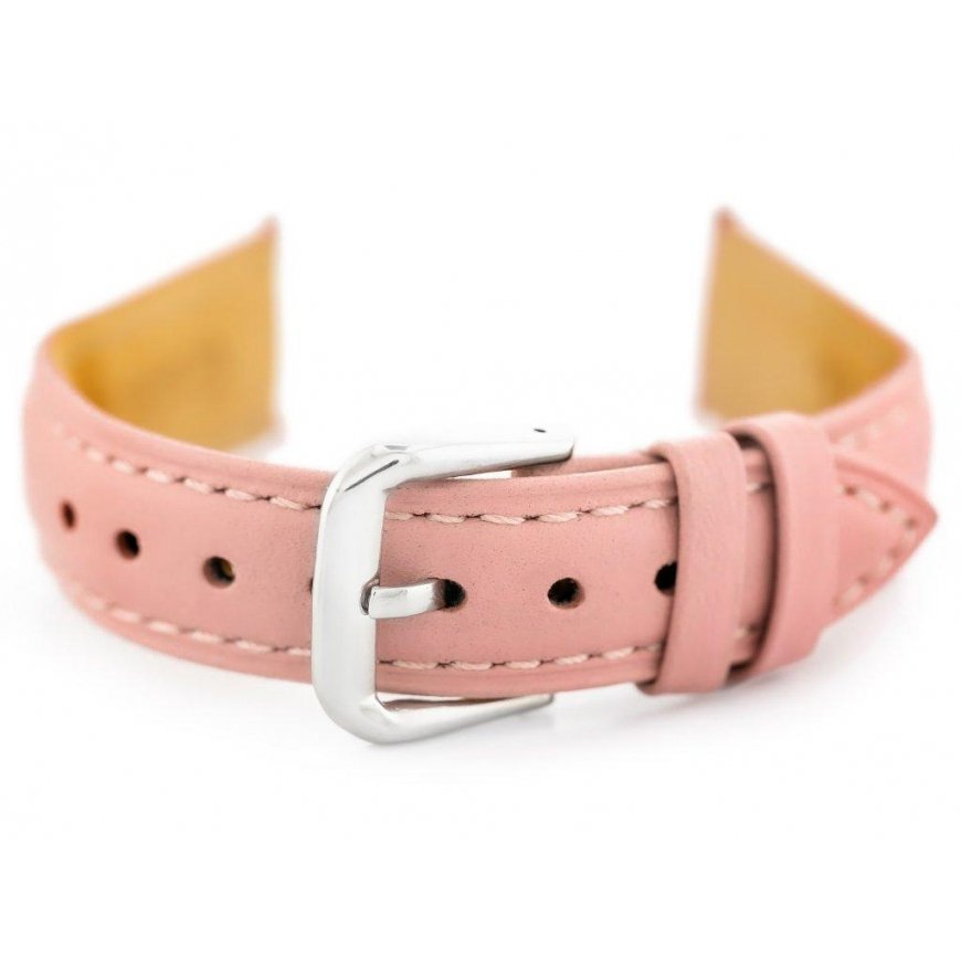 Pacific W94 leather watch strap - light pink - 16mm