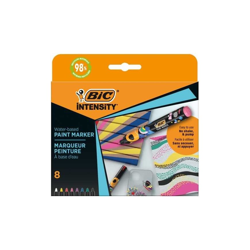 BIC Intensity -maalitussi 8 värin setti – 2