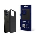 Dėklas 3mk Hardy Silicone MagCase pro Apple iPhone 16, Graphite