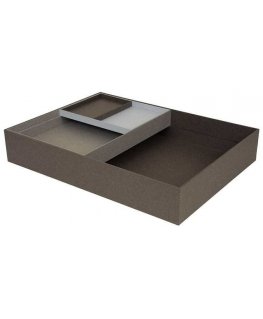 Stationery case "Haconia" L/A4, 4 parts HCN-TTLA4GY