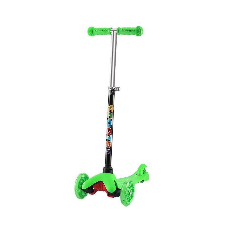 Cosmolino three-wheel balance scooter, green