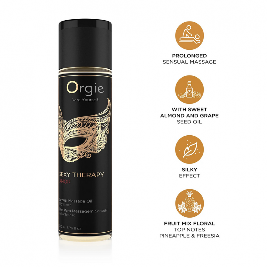 Massage oil ORGIE SEXY AMOR SILKY EFFECT 200 ml – 2