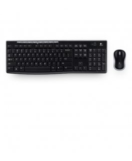 Logitech 920-004527 klaviatūra Pelė įskaityta Namo Radijo dažnio belaidė QWERTZ Čekų Juoda