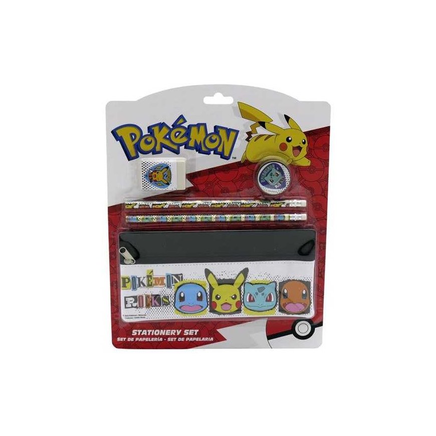 Cyp Brands -paperitavarasetti Pokemon-kynäkotelolla