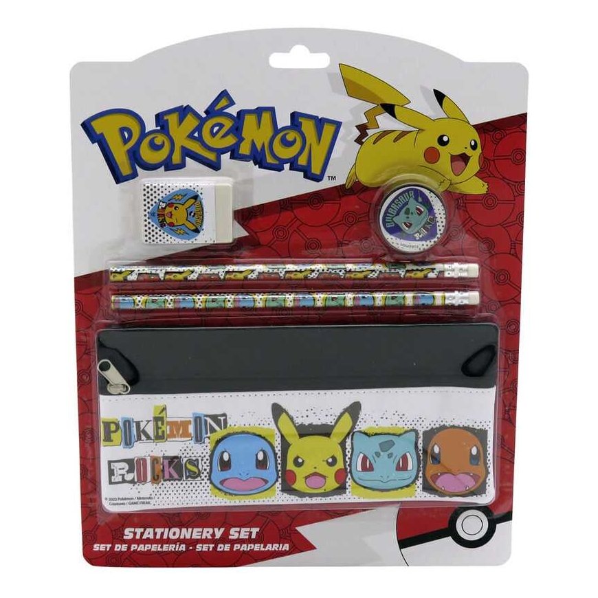 Cyp Brands -paperitavarasetti Pokemon-kynäkotelolla – 2