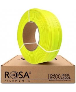 3D plastic PET-G neon yellow 1.75mm 1kg refill pack Rosa3D