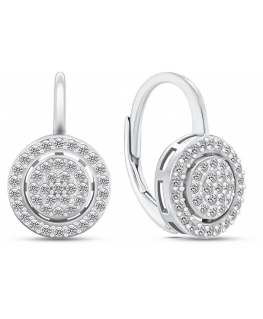 Brilio Silver Brilio Silver Charming silver earrings with zircons LME287