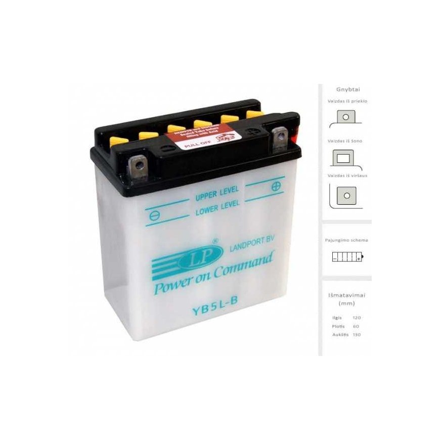 Landport Battery 5 Ah 60A EN 12V