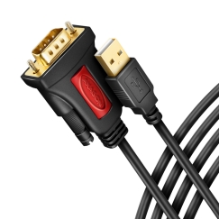 Axagon ADS-1PSN USB-A 2.0 - serial RS-232 DB9-M Prolific adapter cable 1.5m - Adapter - Digital/Daten serial cable