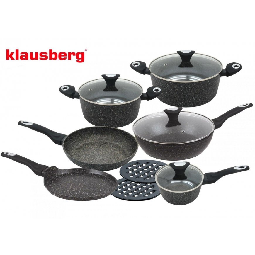 GRANITE POTS GOLD MARMO 12 ELE. KLAUSBERG KB-7201 – 3