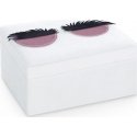 AmeliaHome Jewelry box AH LASHES WHITE 14X9 AmeliaHome Jewelry box AH LASHES WHITE 14X9