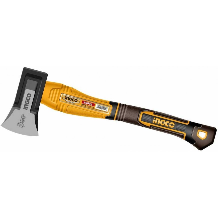 Ingco HAX0811000F Axe 1000g fibreglass, forged head