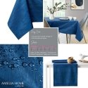 Tablecloth Vesta indigo pressed modern 80x80 AmeliaHome Tablecloth Vesta indigo pressed modern 80x80 AmeliaHome