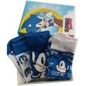 Sega Sonic The Hedgehog assorted pack 3 socks adult Sega Sonic The Hedgehog assorted pack 3 socks adult