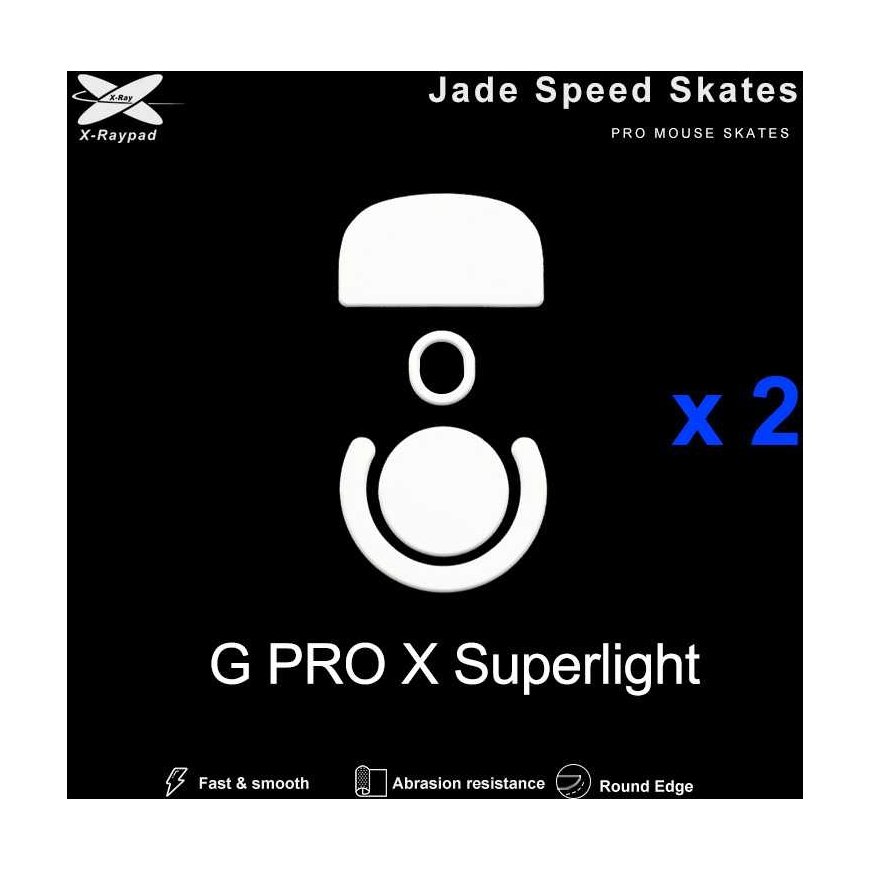 X-Raypad Jade Skates Logitech G Pro X Superlight White 2 pcs. (White) Replacement Mouse Feet