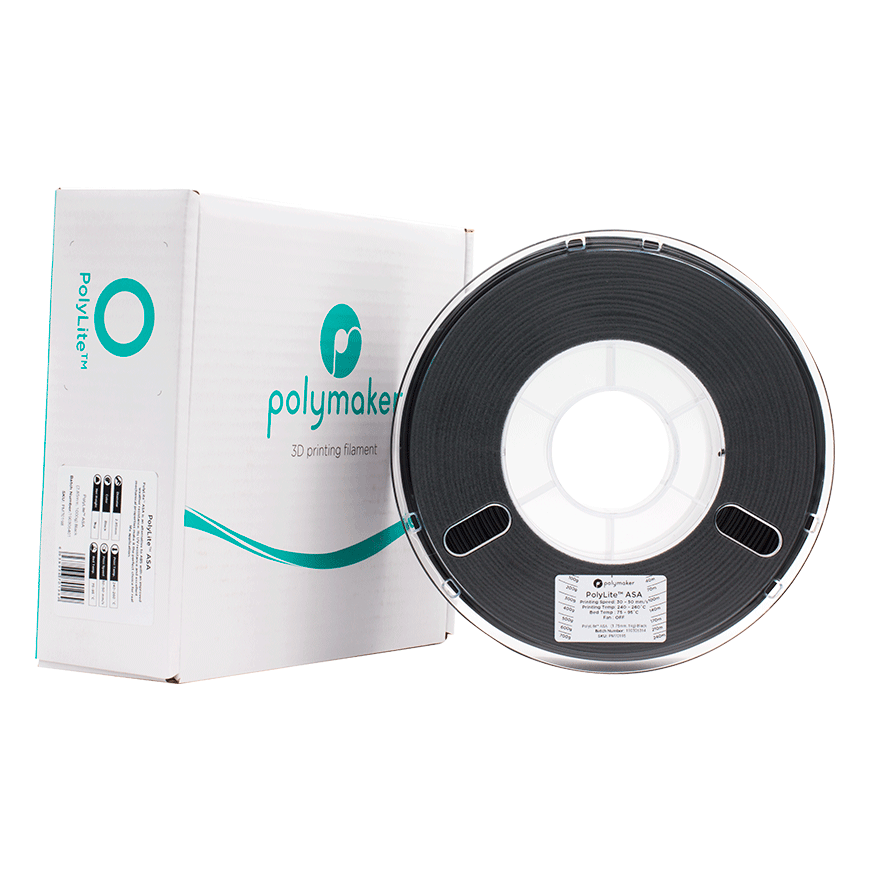 Polymaker PolyLite ASA - 1kg - 1.75mm - Black – 3