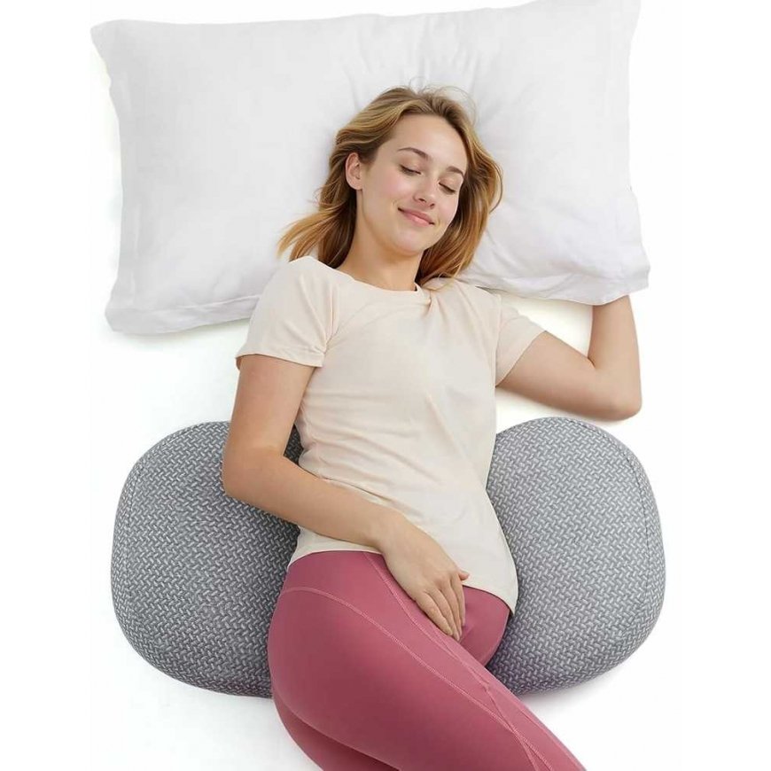 MOMCOZY PREGNANCY PILLOW, W-SHAPED, Gray