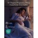 MOMCOZY PREGNANCY PILLOW, W-SHAPED, Gray MOMCOZY PREGNANCY PILLOW, W-SHAPED, Gray