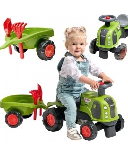 FALK Claas 470 Arion Kick-starter - tractor with trailer and sand play set