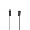 Hama 00200620 USB kabelis USB 2.0 3 m USB A Juoda