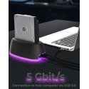 ICY BOX IB-1124L-C3 USB 3.2 Gen 1 (3.1 Gen 1) Type-B Черный