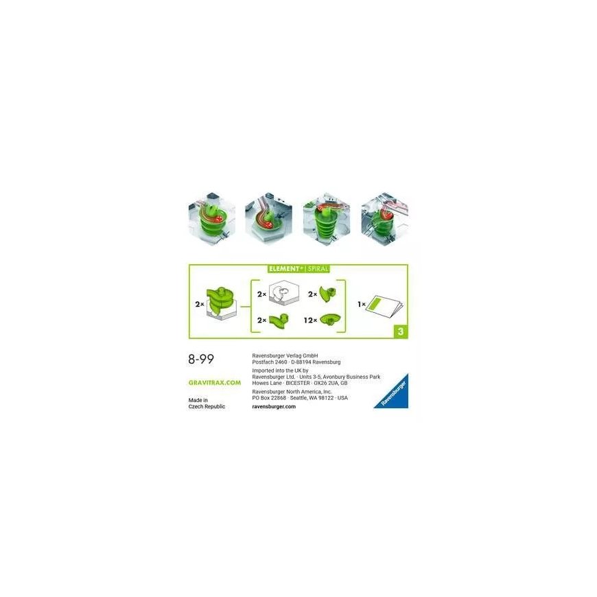 Ravensburger GraviTrax Element Spiral Judrumo / įgūdžius lavinančio žaislo priedas – 2