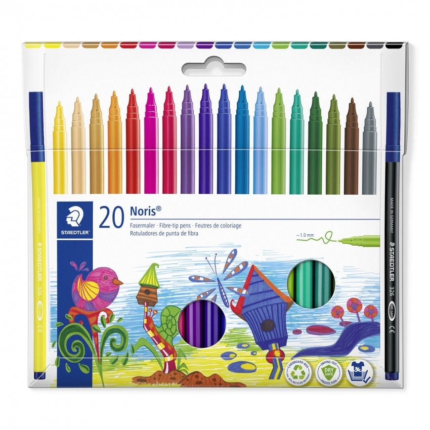 Staedtler 326 C20 püsimarker Kuuliga ots Erinevad värvid 20 tk